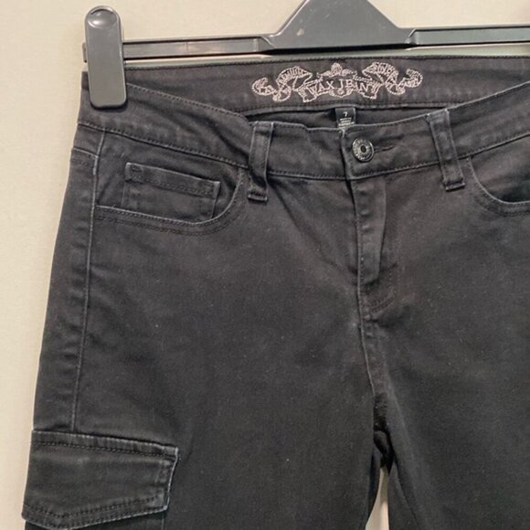 WAX Jean Black Cargo Skinny Jeans size 7​​​​​​ - Picture 5 of 12